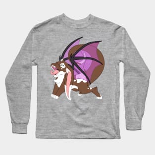 Happy yawning bunny dragon brown with spots Long Sleeve T-Shirt